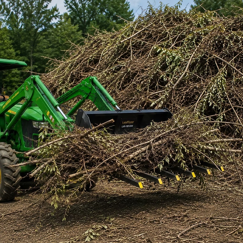 2026 LandHonor 60 inch clamp-on bucket forks