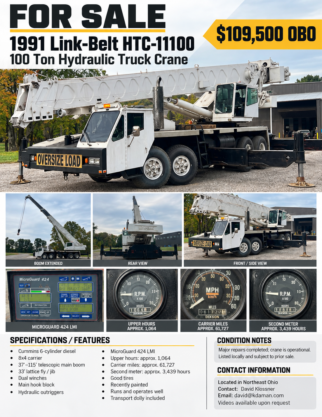 1991 Link-Belt HTC11100